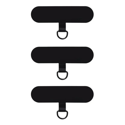 3PCS Stainless Steel Phone Lanyard Patch Tabs Ultra-thin Tether Connector Set