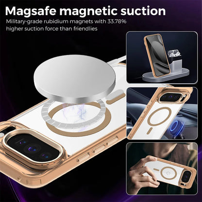 Luxury Transparent MagSafe Case for Google Pixel 10 Pro XL/9A – Solid Bumper