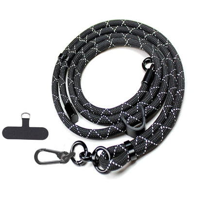 150CM Adjustable Phone Lanyard Strap, Detachable Universal Crossbody Neck Cord with Clip