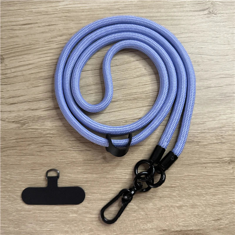 120CM Fashion Phone Lanyard Strap with Hook for Anti-Loss & Card Holder