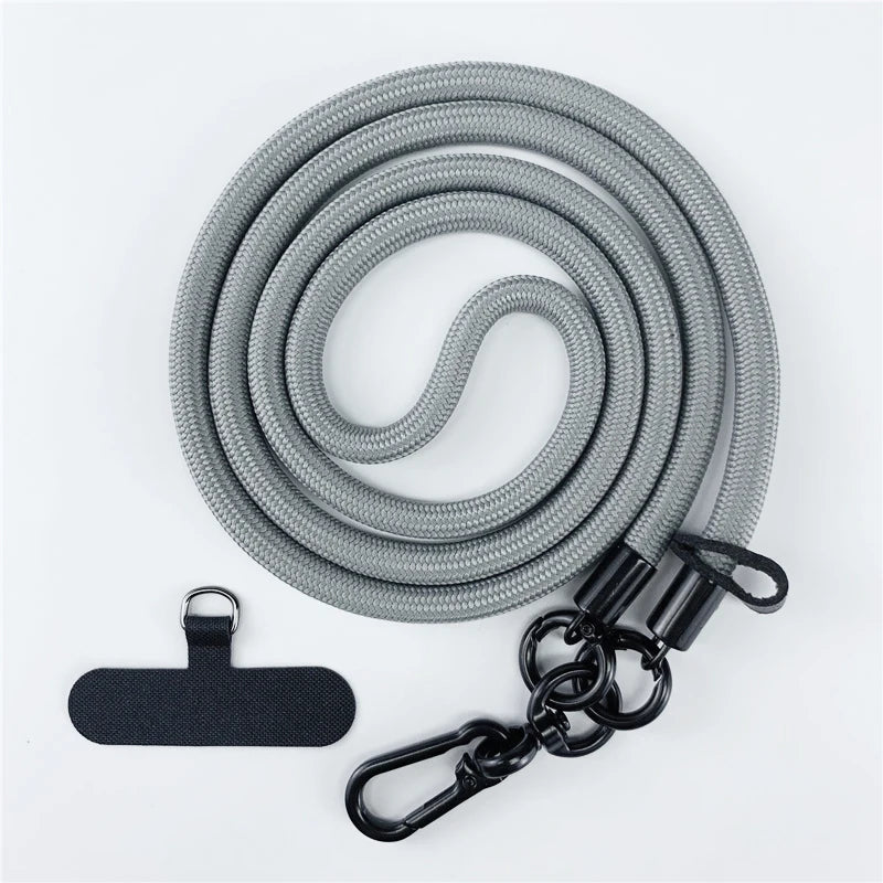 120CM Fashion Phone Lanyard Strap with Hook for Anti-Loss & Card Holder