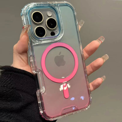 Heavy Duty 3in1 Magnetic Armor Shockproof Case For iPhone 16 15 14 13 12