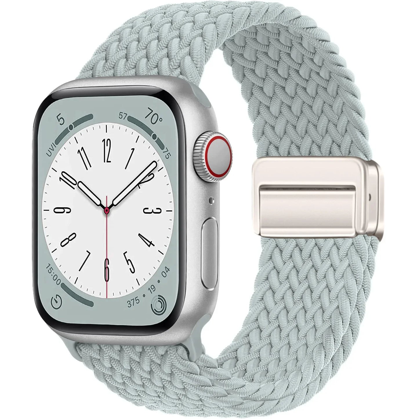 Braided Strap for Apple Watch Ultra 2 & Series 9–3, Magnetic Buckle Band 49–38mm
