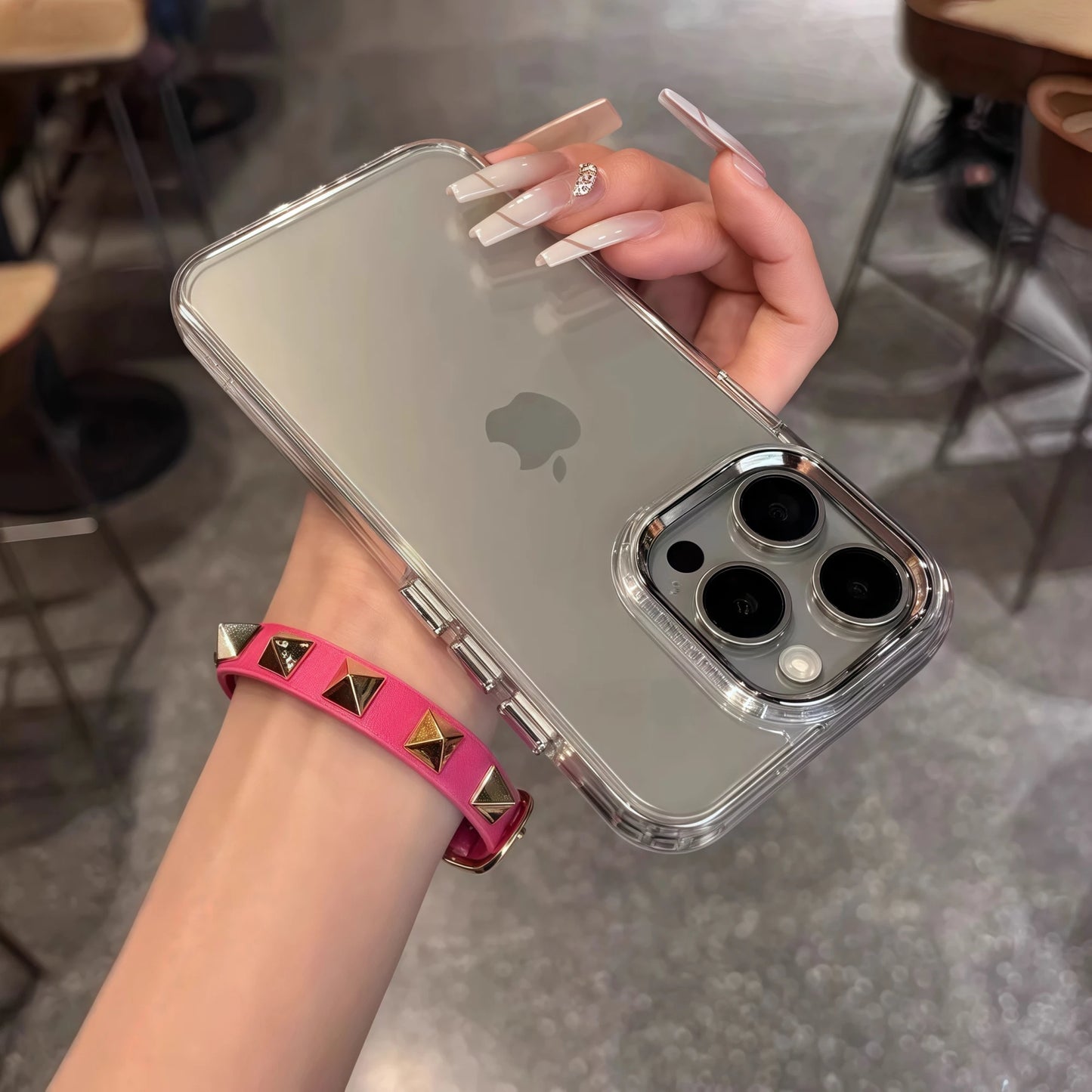 Luxury Clear Silicone Bumper Case for iPhone 17 Air 16 15 14 13 Pro Max