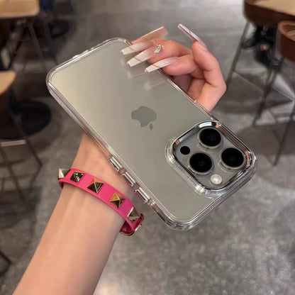 Luxury Clear Silicone Bumper Case for iPhone 17 Air 16 15 14 13 Pro Max