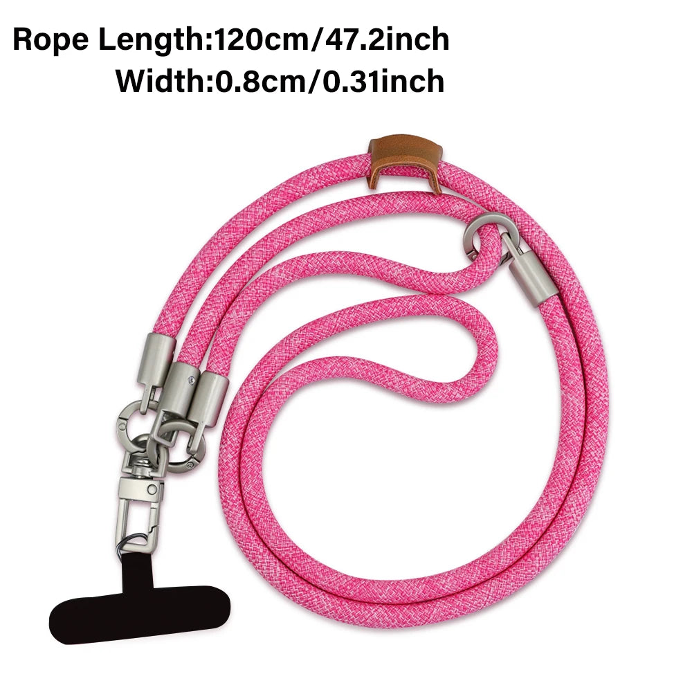 Adjustable Long Phone Lanyard with Card Holder Crossbody Strap for iPhone