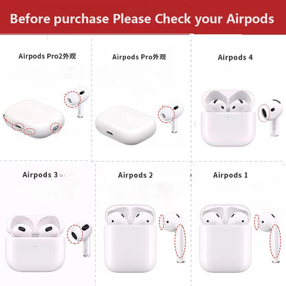 Soft Silicone Case for AirPods 1/2/3/Pro/Pro 2/4 – Solid Color Cover