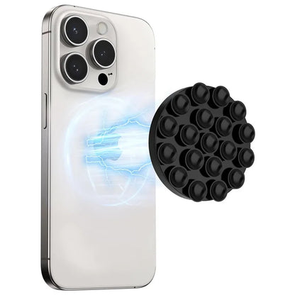 Strong Magnetic Silicone Suction Cup Phone Grip Holder for MagSafe Hands-Free