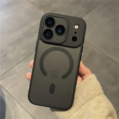 Luxury Matte MagSafe Case with Camera Lens Protector for iPhone 15–17 Pro Max & 17 Air