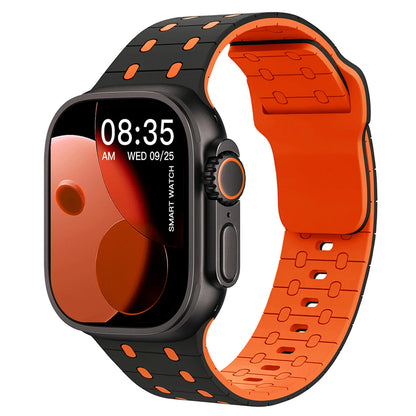 Sport Silicone Bracelet for Apple Watch Series 3–10 SE Ultra 38–49mm