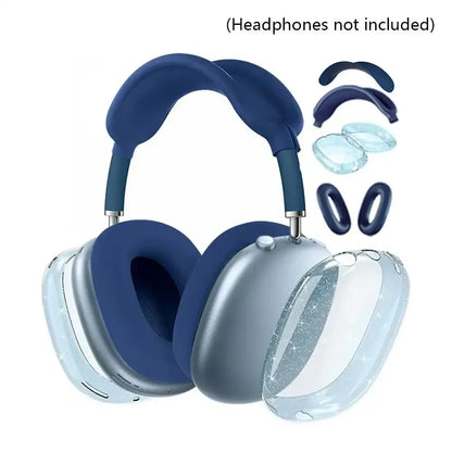 3D Transparent Anti-Scratch Case for AirPods Max - Soft Protective Cover