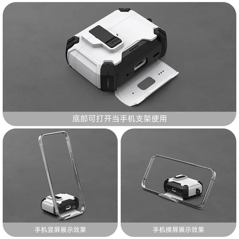 Security Lock Shockproof Cover for AirPods Pro 2 & 3, 2nd Gen 2023 Protective Case