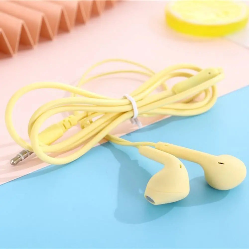 3.5mm Stereo In-Ear Headphones with Mic for Xiaomi, Huawei, Samsung, Sport