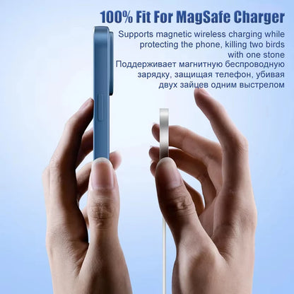 Magnetic Silicone Protective Case for iPhone 15 Pro Max / 14 Plus
