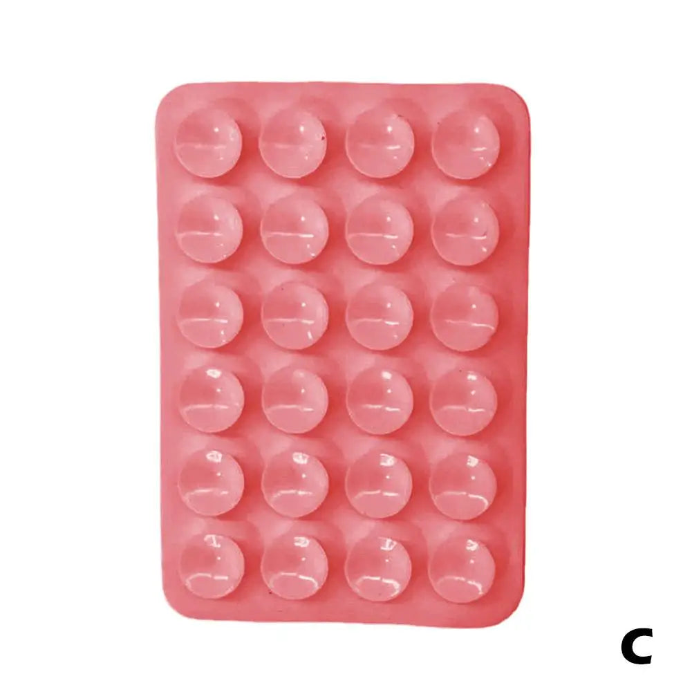 Silicone Suction Pad Back Sticker Phone Holder for Glass, Ceramic & Wall Mount