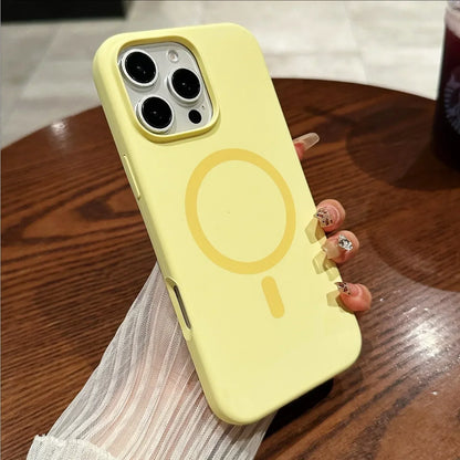 Liquid Silicone MagSafe Case for iPhone 16 15 14 13 12 Pro Max Plus Magnetic Cover