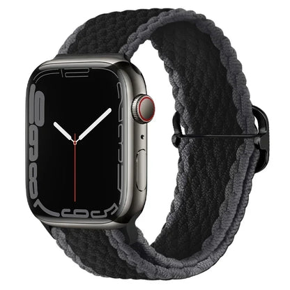 Braided Solo Loop for Apple Watch Ultra & Series 10–7 SE Elastic Band