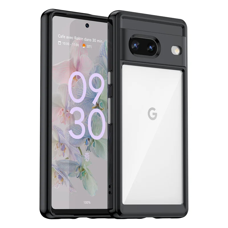 Shockproof Clear Bumper Case for Google Pixel 7/8/7A/8 Pro – Transparent Cover