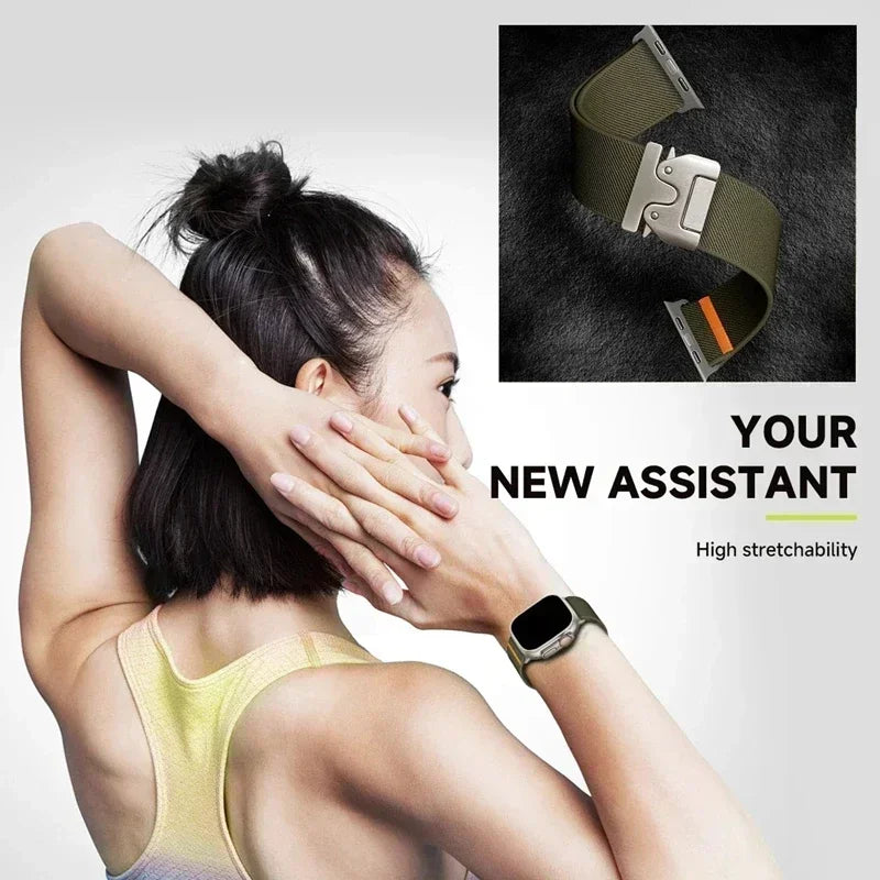 Parachute Strap for Apple Watch Ultra 11/10 & Series 9–6 SE Bracelet