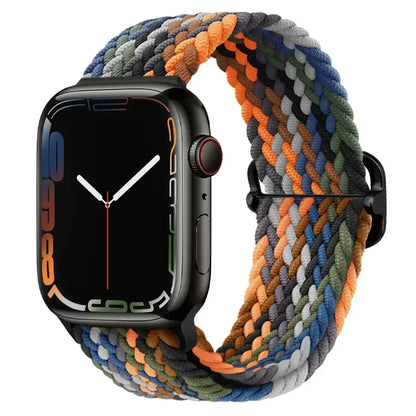 Braided Nylon Strap for Apple Watch Ultra 2/Series 10–4 Adjustable Band