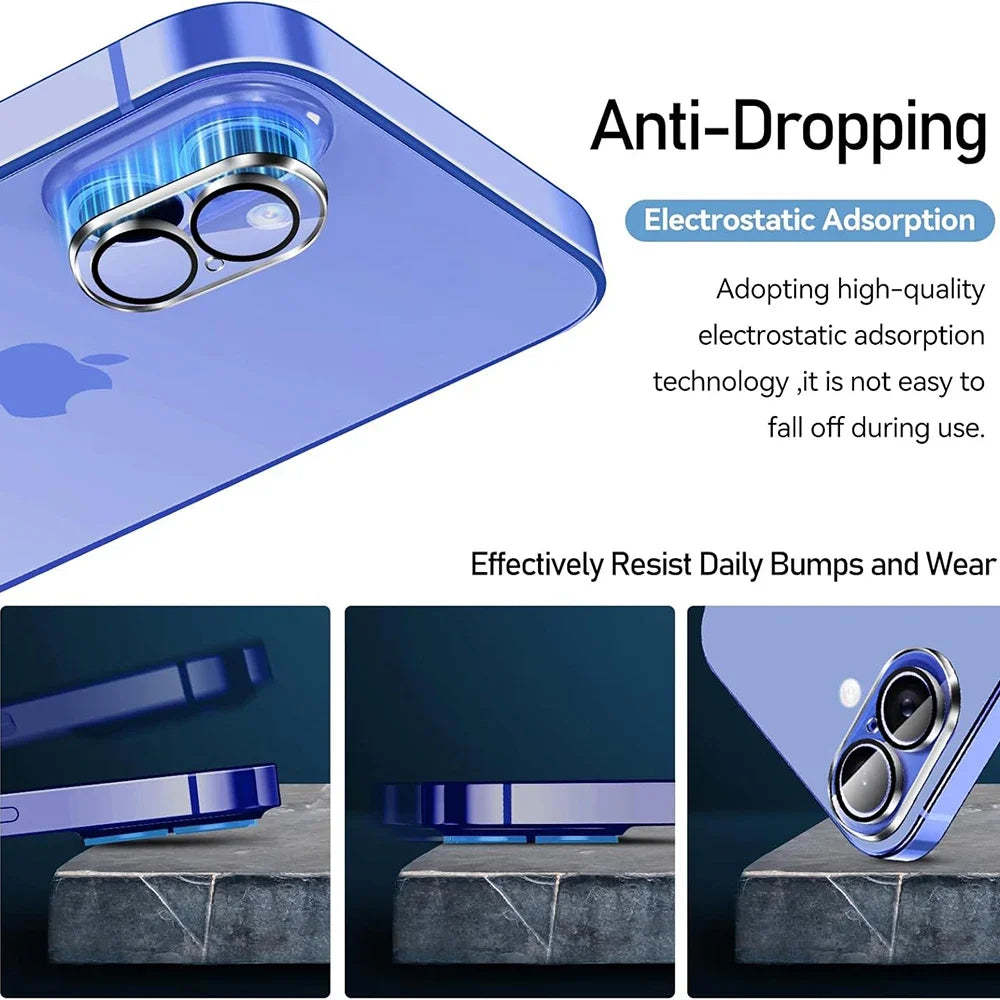 3-Pack Camera Lens Protectors for iPhone 16 Series – HD Clear & Waterproof