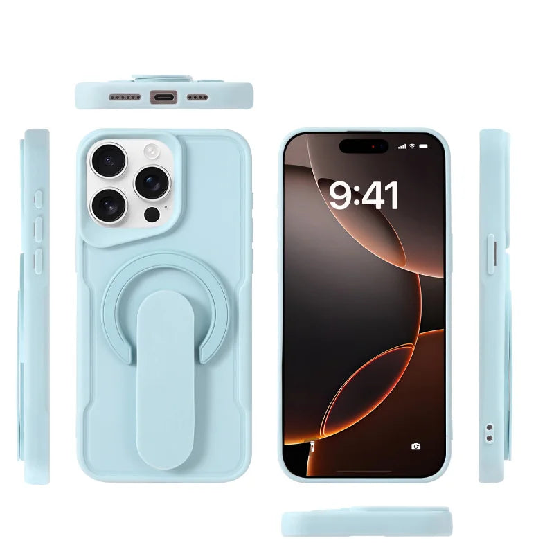 Luxury Magnetic MagSafe Push-Pull Ring Holder Phone Case for iPhone 14–11 Pro Max