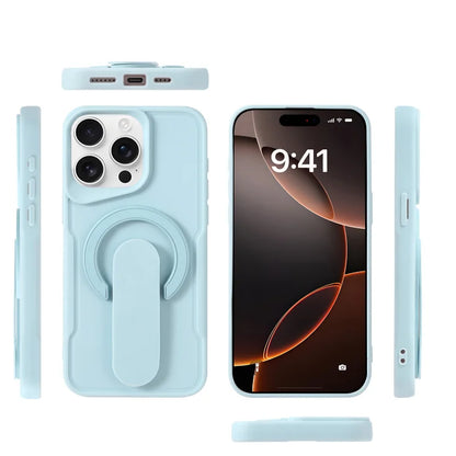 Luxury Magnetic MagSafe Push-Pull Ring Holder Phone Case for iPhone 14–11 Pro Max