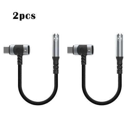 USB-C to 3.5mm Earphone & Charger Adapter – 2-in-1 Aux Jack with PD 100W