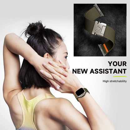 Braided Nylon Strap for Apple Watch Ultra 2/Series 10–6, SE (41–49mm)