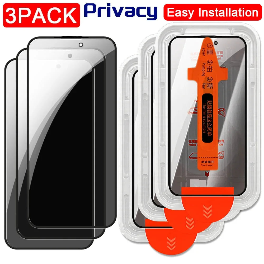1-3Pcs Privacy Screen Protector For iPhone 17 Pro Max 17 Air Anti-Spy Glass