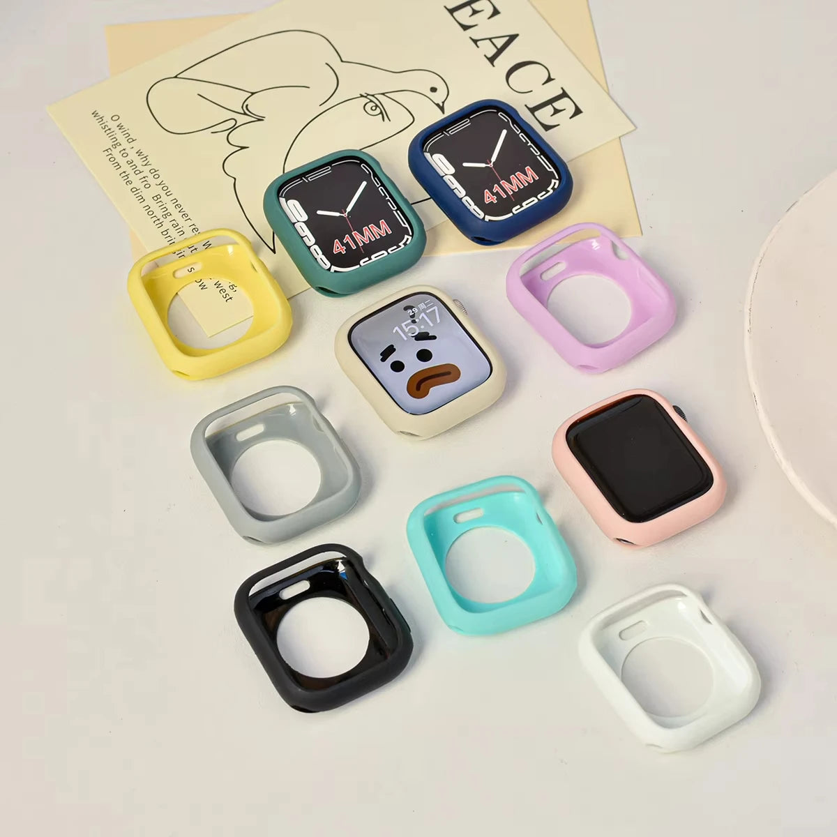 Silicone Candy Case for Apple Watch Ultra 3/2 & Series 11–8 Protective Cover