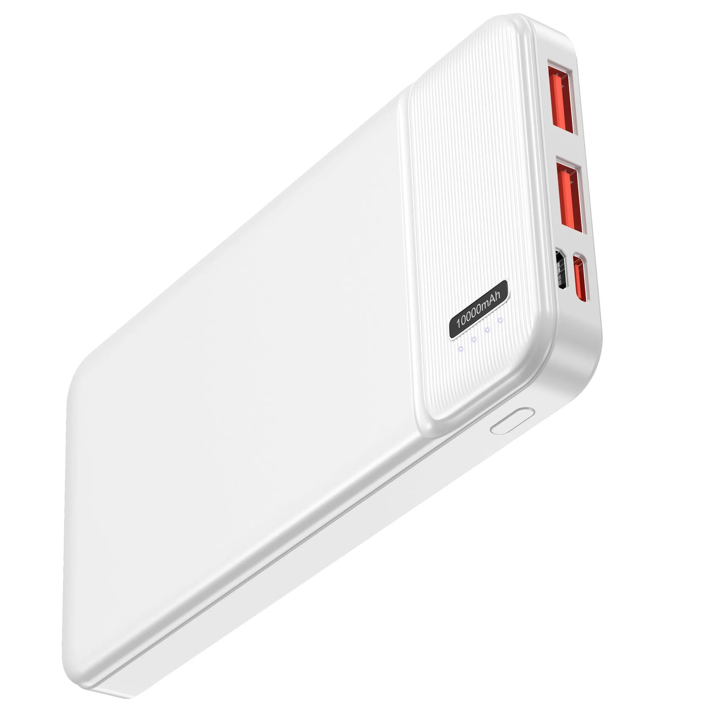10000mAh Portable Power Bank PD 22.5W Slim Battery Pack with 3 Outputs & 2 Inputs