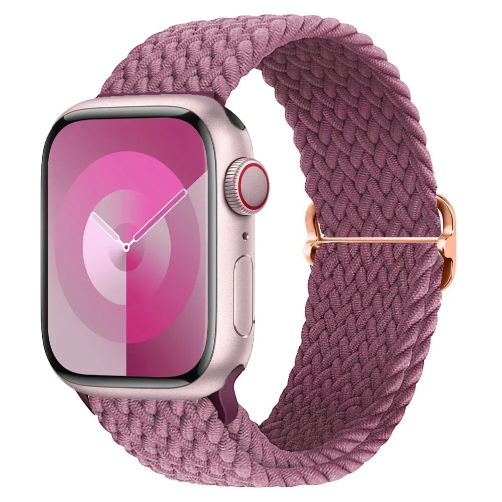 Braided Solo Loop for Apple Watch Ultra 2 & Series 10–3 SE Elastic Band