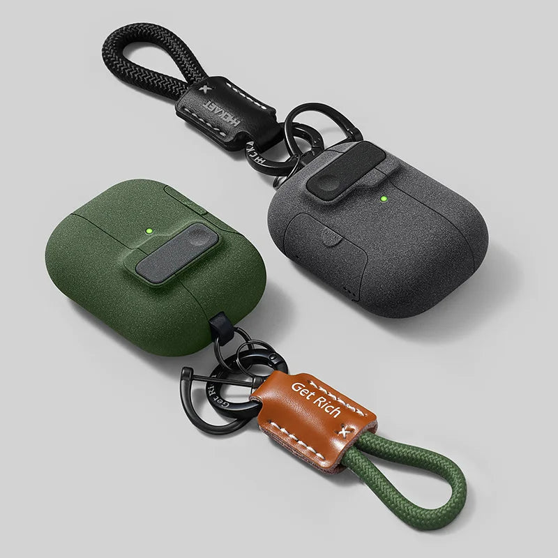 2025 Magnetic Auto Lock Case for AirPods Pro 4, 3, 2 with Stand