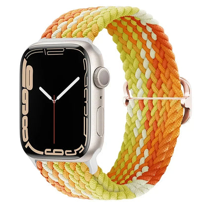 Braided Nylon Strap for Apple Watch Ultra 2/Series 10–4 Adjustable Band