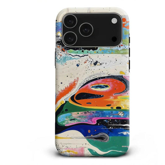 Vibrant Abstract Landscape Case for iPhone 17 16 15 14 13 12 11 Pro Max Plus