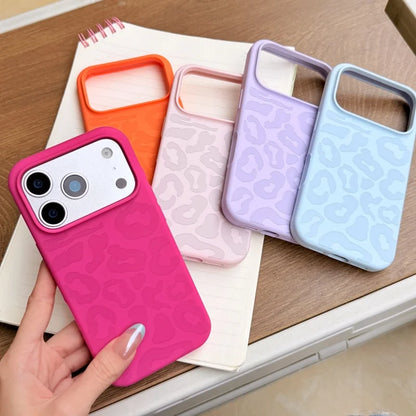 Candy Liquid Silicone Leopard Print Soft Case for iPhone 17 Air–11 Series
