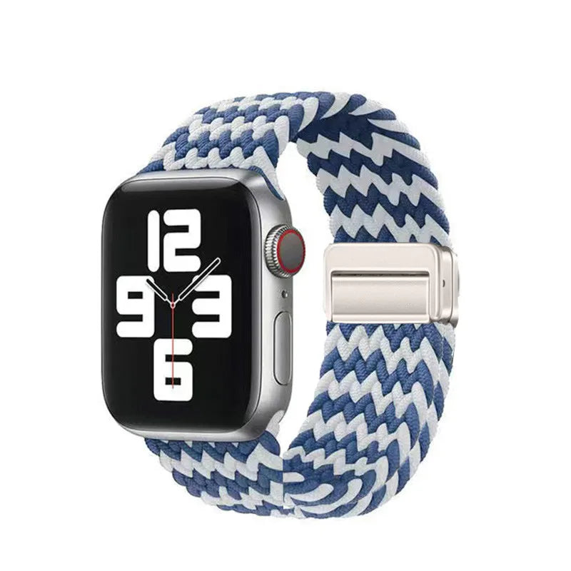 Nylon Braided Band for Apple Watch Ultra & S10–S3 | Soft Durable Strap