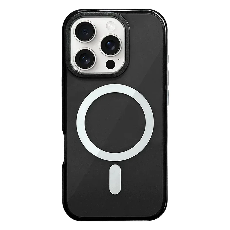 Transparent Neon MagSafe Case for iPhone 11–13 Pro Max – Silicone Bumper