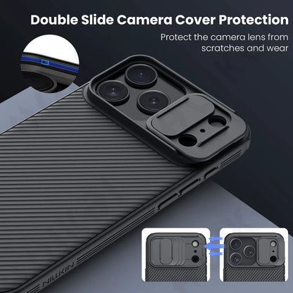 Slim Rugged Slide Camera Shockproof Phone Case for iPhone 17–11 Pro Max Air Plus