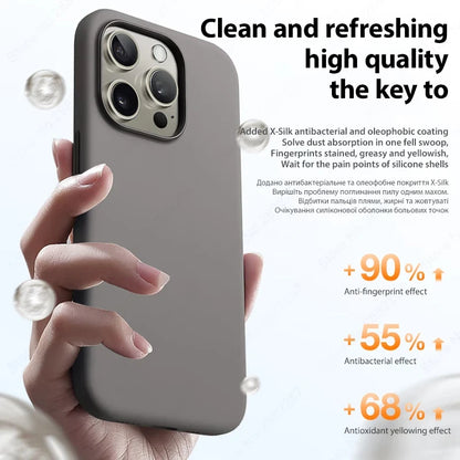 Liquid Silicone Shockproof Case for iPhone 11 12 13 Pro Max Plus