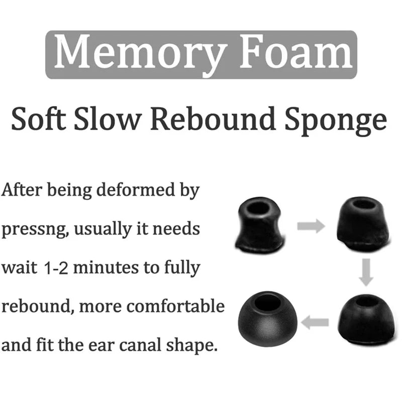 Enhance comfort and sound quality with these memory foam eartips for Galaxy Buds 3 Pro.