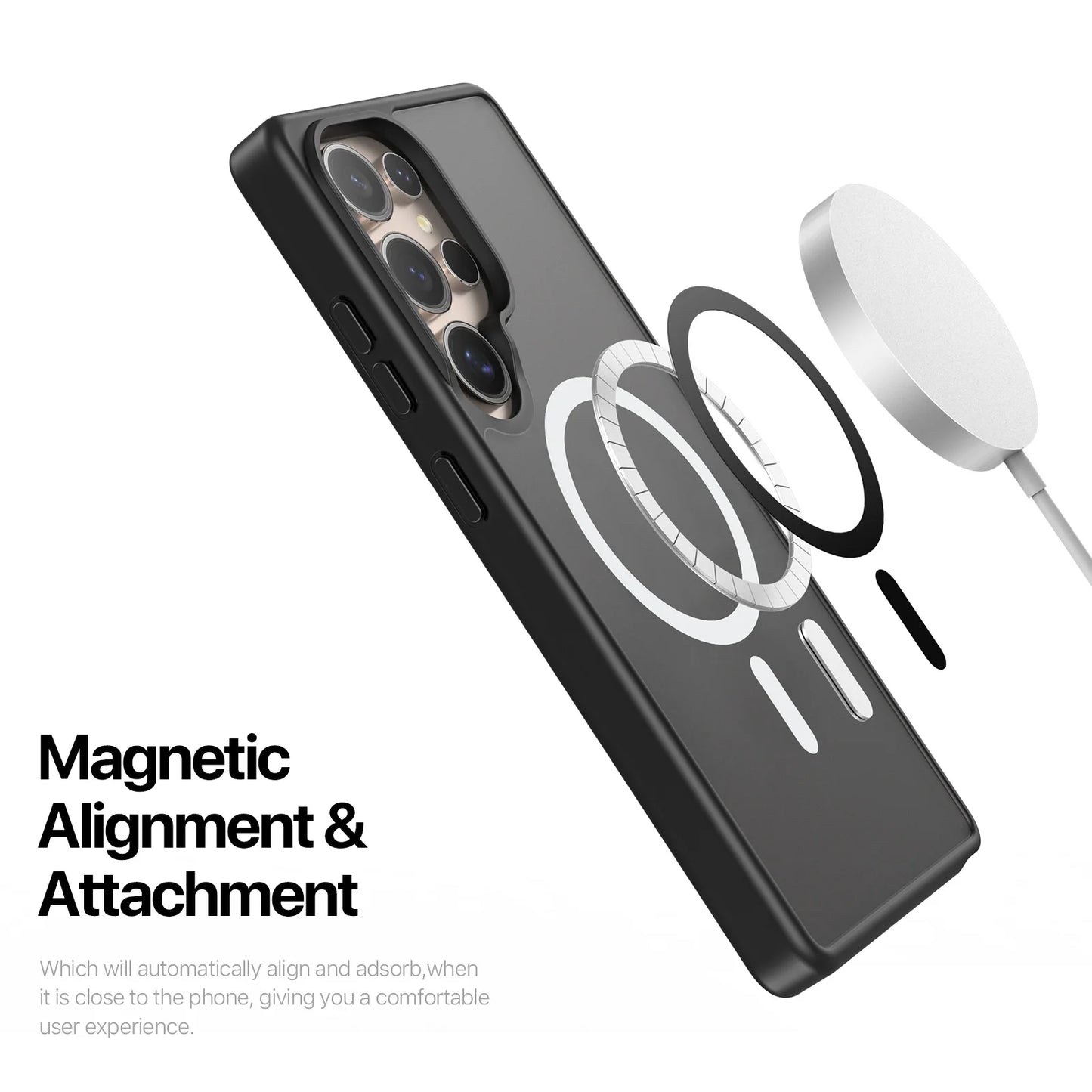 Magnetic Case for Samsung Galaxy S25 Ultra/Plus with Multi-Color Back