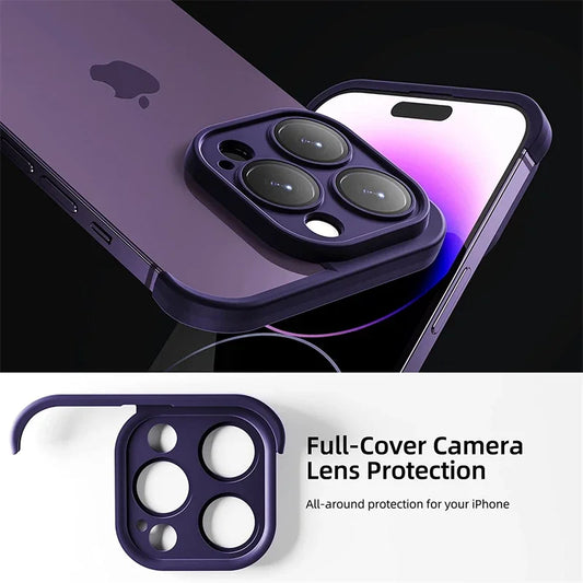 Silicone Bumper Case with Lens Protector – iPhone 17-12 Series Protection