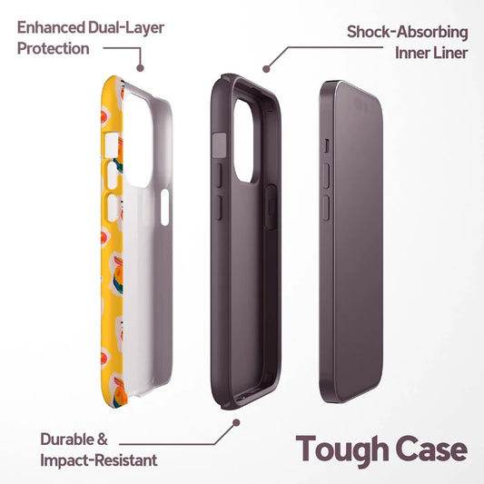 Luxury Full-Screen Fruit Case for iPhone 17–11 Pro Max Double-Layer Cover
