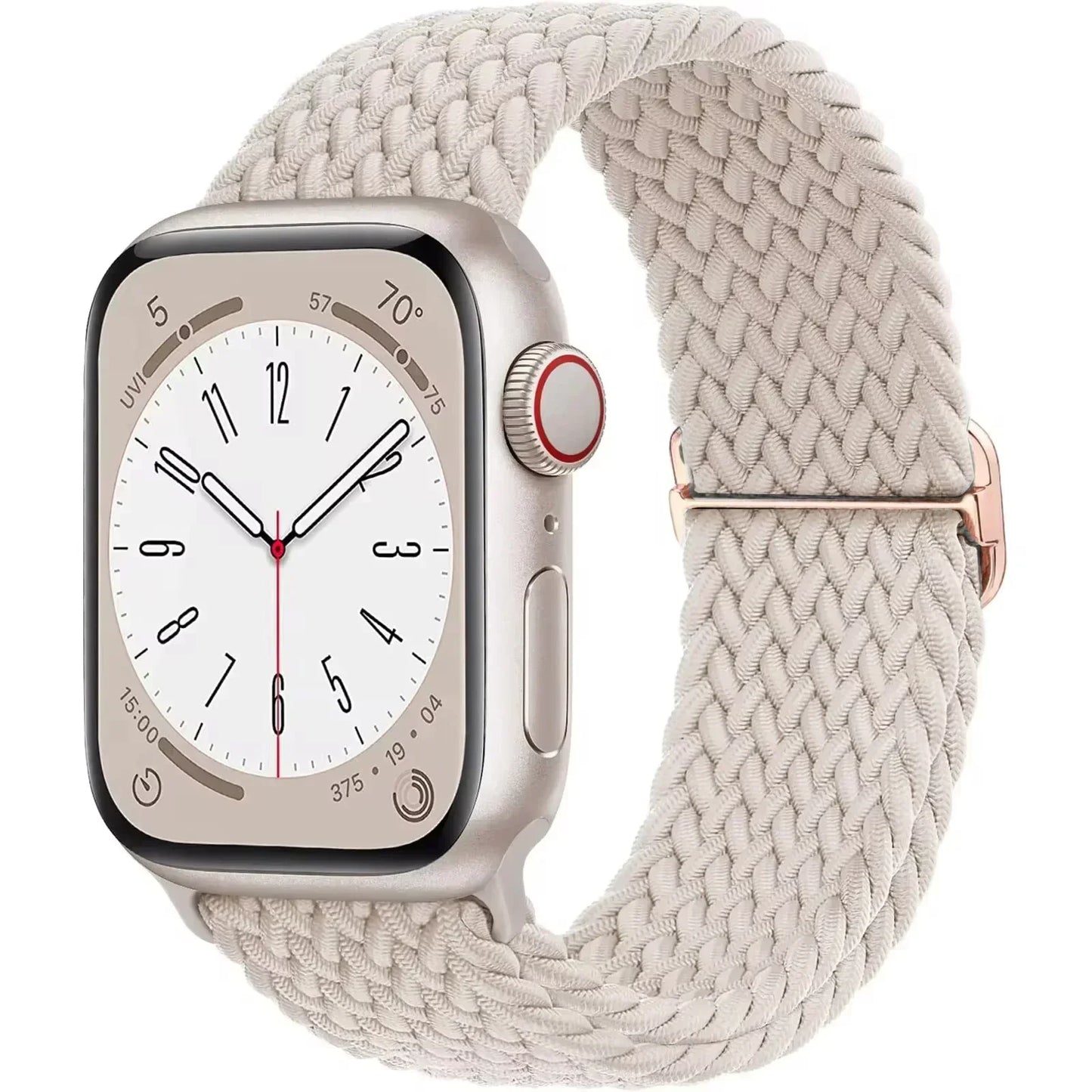 Braided Elastic Strap for Apple Watch Ultra 2 49mm Series 10 9 8 7 SE 6 5 4