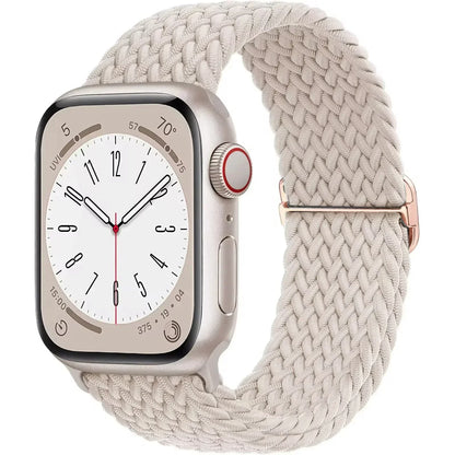 Braided Elastic Strap for Apple Watch Ultra 2 49mm Series 10 9 8 7 SE 6 5 4