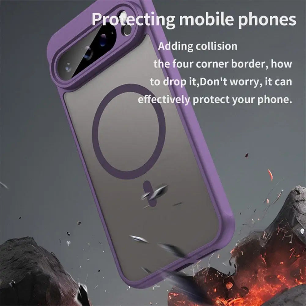 Matte Translucent MagSafe Case for Google Pixel 10/10 Pro/10 Pro XL – Hard Cover