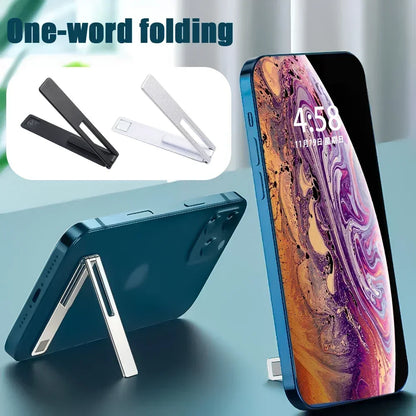 Ultra Thin Magnetic Foldable Phone Kickstand – Metal Alloy Holder Support