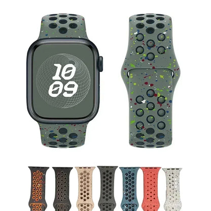 Silicone Sports Watch Strap for Apple Watch Ultra 2/10/9/8/7/6/SE 49–41MM Band